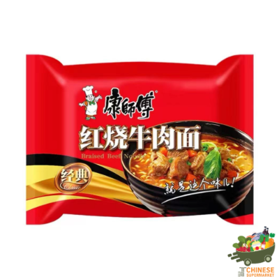 康师傅红烧牛肉面 บะหมี่กึ่งสำเร็จรูป รสเนื้ออบตราคังซือฟู่/แดง