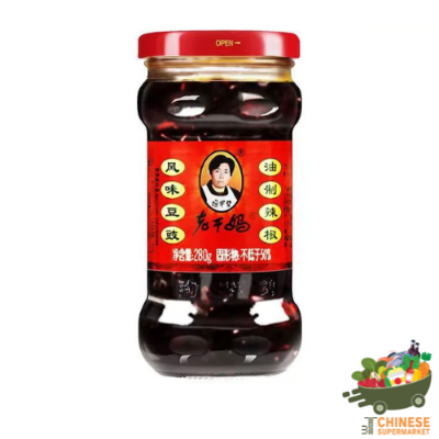 老干妈风味豆豉 (น้ำพริกยูนาน รสถั่ว ตราเหล่ากันมา)