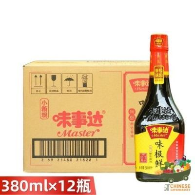 味极鲜 (ซอสถั่วเหลือง ตรา Master) 380ML*12 (ลัง)
