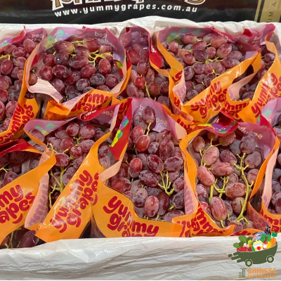 澳大利亚🇦🇺脆甜无籽红葡萄🍇5袋半箱(องุ่นแดง Crunchy pop) - ครึ่งลัง