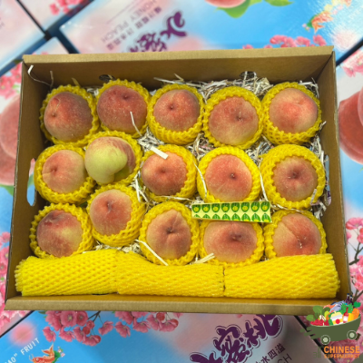 礼盒水蜜桃🍑13-15个一箱พีชแดงตราปลา(ลัง)