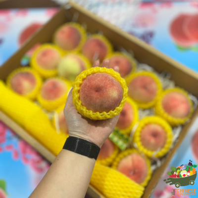 礼盒水蜜桃🍑13-15个一箱พีชแดงตราปลา(ครึ่งลัง)