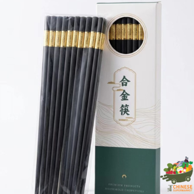 合金筷10双一盒ตะเกียบ10คู่(กล่อง)