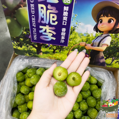 翡翠李子4公斤ลูกไหนเขียวกรอบ Pk 4kg. - ครึ่งลัง