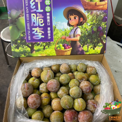 三华李4公斤一箱ลูกไหนจีนเนื้อแดง Li 4kg. - ครึ่งลัง