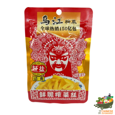 清爽 乌江榨菜 (ผักกาดดองปรุงรส ตราหวู่เจียง)