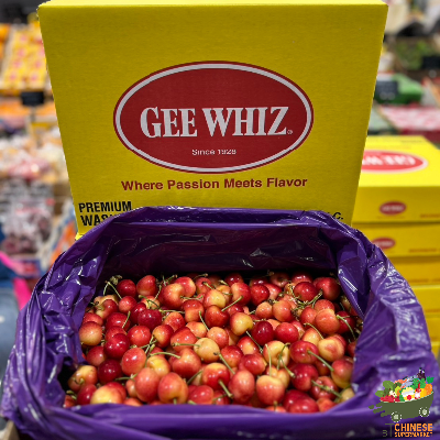 美国🇺🇸大号黄金车厘子🍒4公斤เชอรรี่ Gee whizทอง ก.เหลือง - ลัง