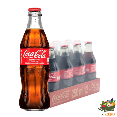 可乐玻璃瓶โค้ก 250 มล * 12ขวด