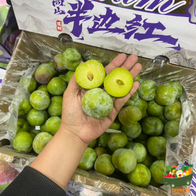 中国🇨🇳蜂糖李半箱(ลูกไหนเขียวกรอบกล่องม่วง)  - ครึ่งลัง
