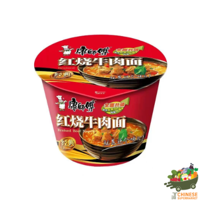 康师傅红烧牛肉面（桶装）บะหมี่เนื้อตุ๋น(คัพ)