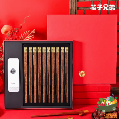 中国红擅木筷子 (ตะเกียบจีน)