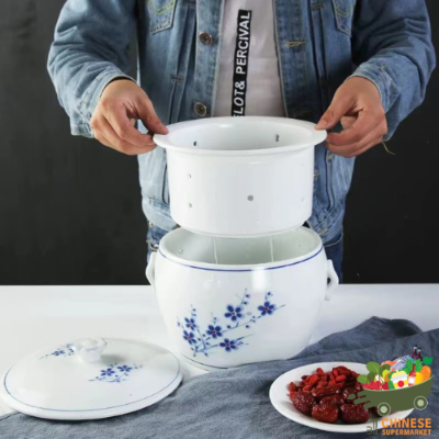 闽南溢汤专用大锅 (หม้อตุ๋นซุปเซรามิก)